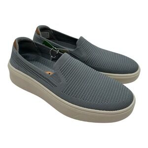 Skechers Court‎ Break Sneakers Womens Sz 7 Light Grey Slip On Shoes 177313